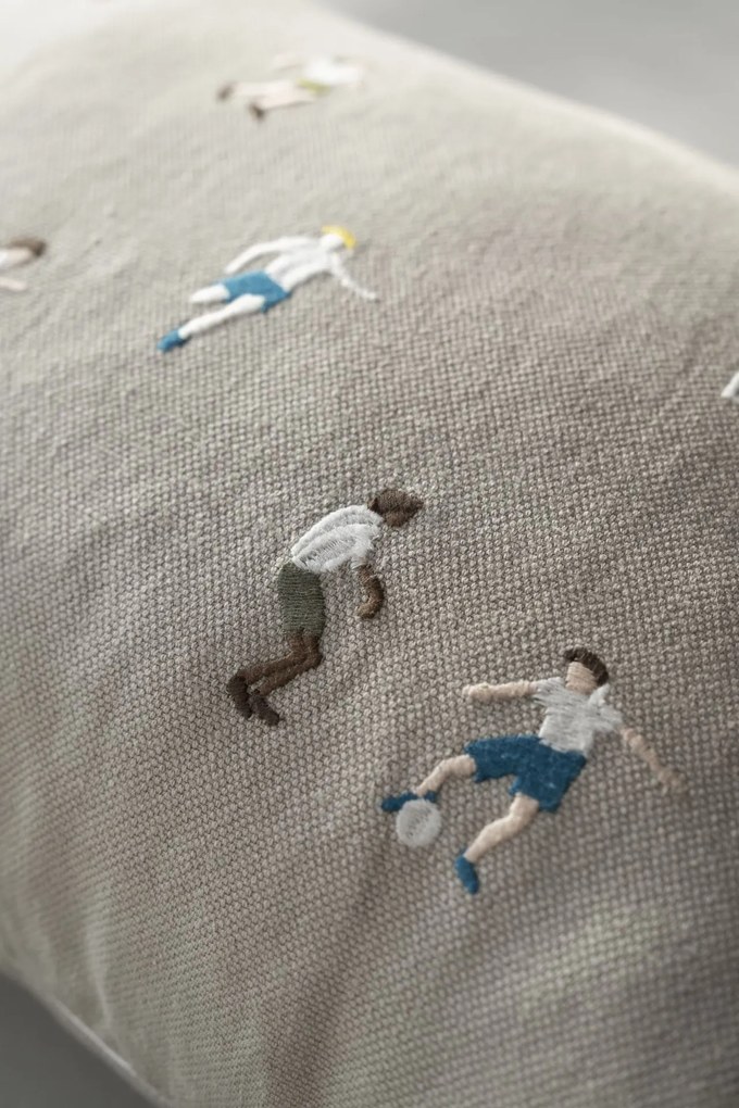 Fine Little Day Ľanová obliečka na vankúš Soccer 38x58 cm