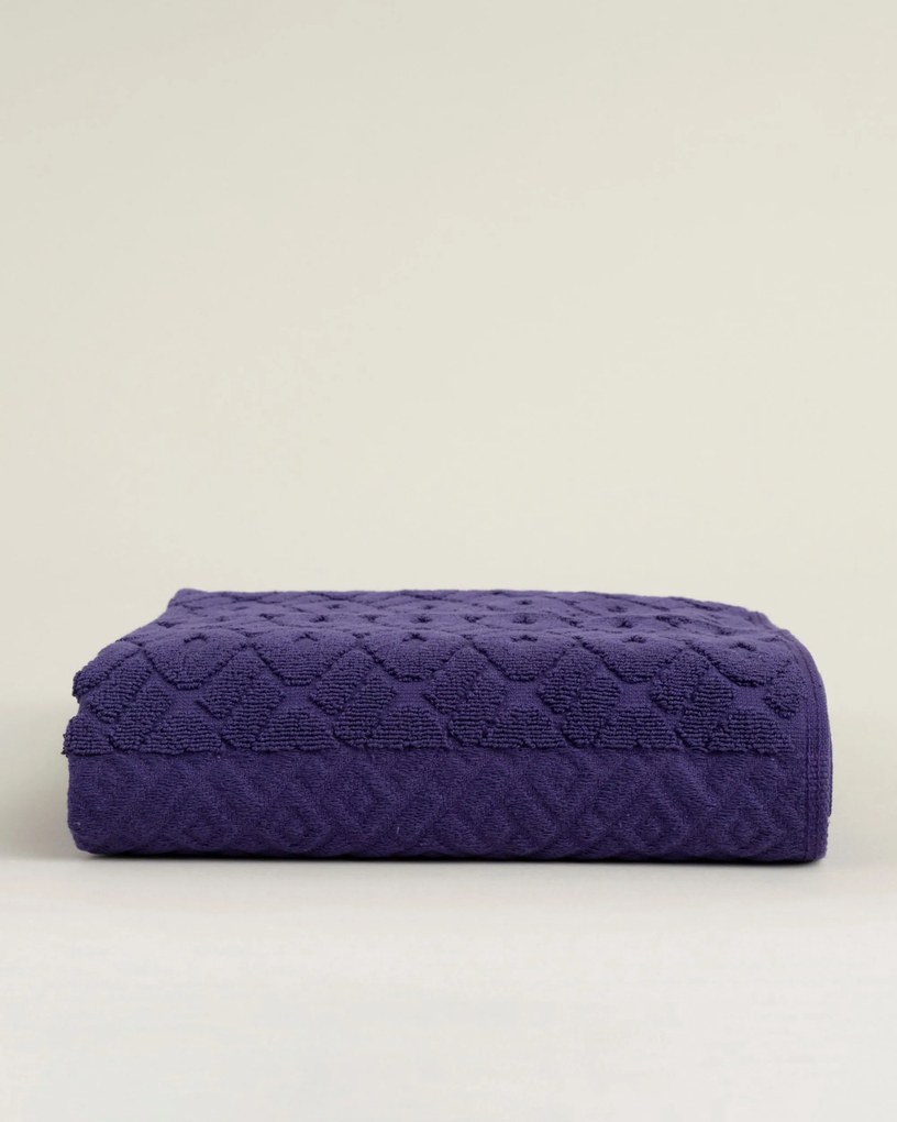 Uterák Lattice 70x140 cm deep violet
