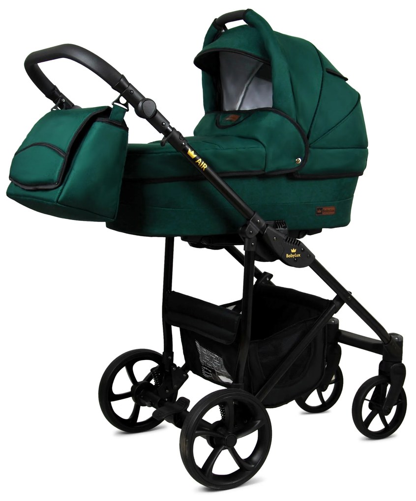 Detský kočík 3v1 BabyLux AIR ALU Bottle Green