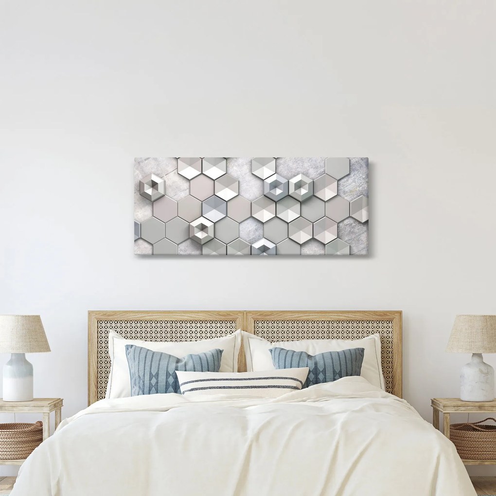 Obraz 3D abstrakcie (120x50 cm)