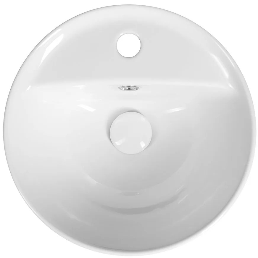 Sapho Sapho, YUVA keramické umývadlo zápustné, Ø 38cm, biela, TU0652