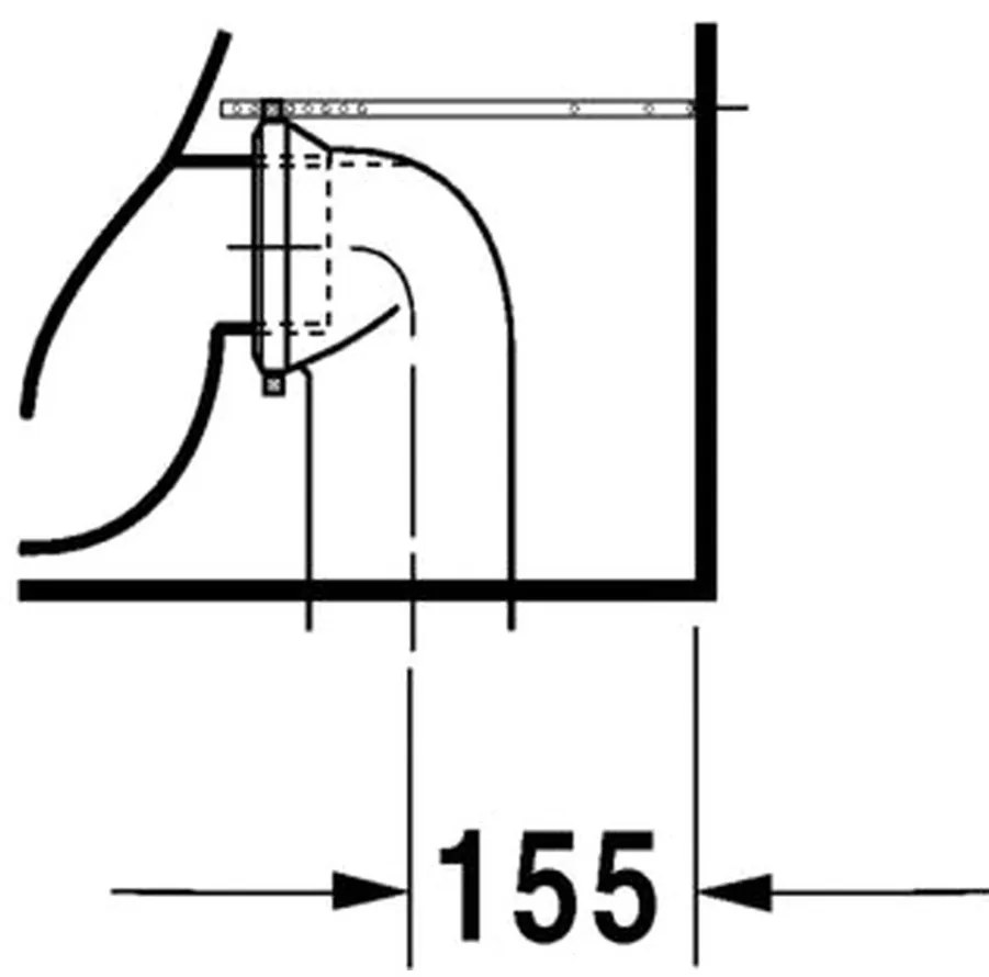 Duravit Starck 2 - Stojace kombi WC, 37 x 63 cm, biele 2145090000