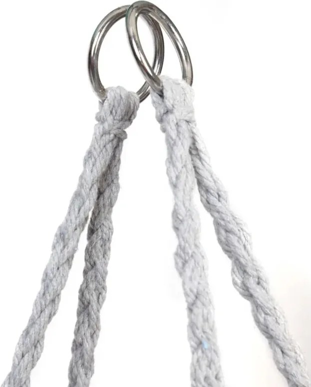 Sivé závesné kreslo KOLUMBIA s vankúšom