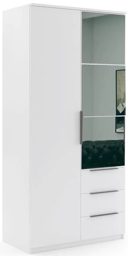 Skriňa Florencja biela 100x215