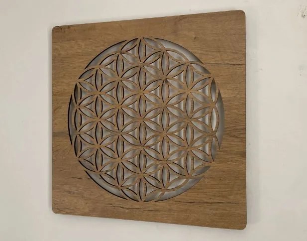 Obraz Kvet života s led podsvietením