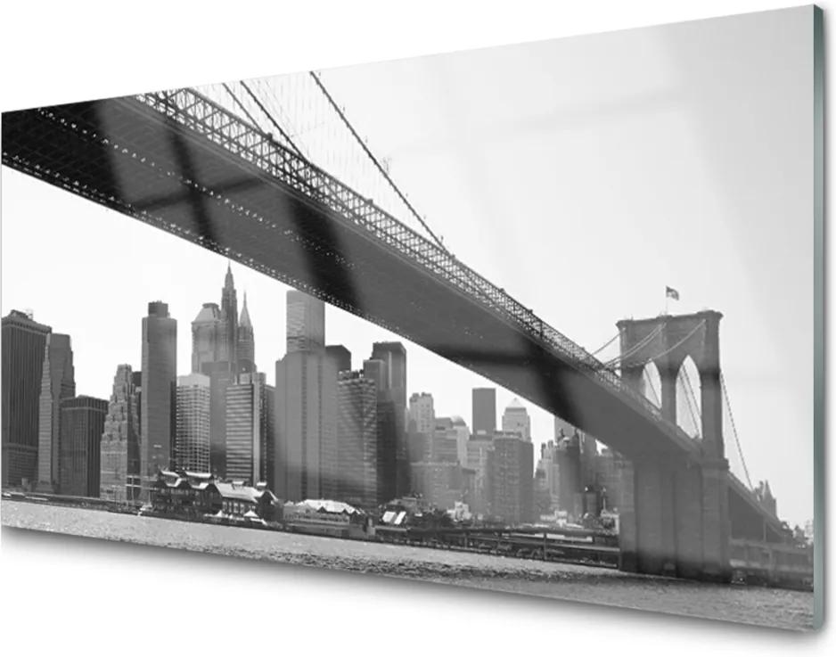 Obraz na akrylátovom skle Most Mesto Architektúra