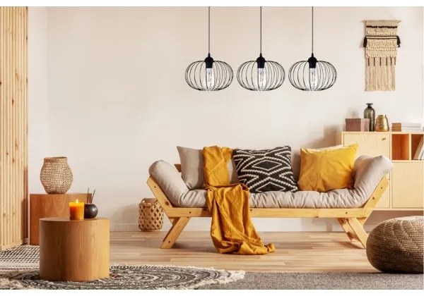 Luster na lanku BOCCA 3xE27/60W/230V