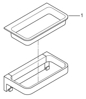 GROHE 41107DC0 - Sprchová polička START CUBE 200 mm nerezová oceľ