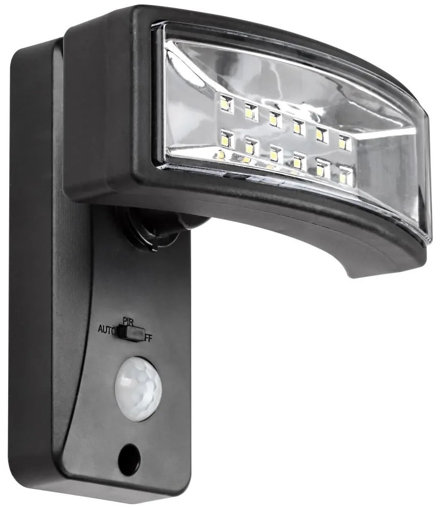 Rabalux 77019 - LED Solárne svietidlo so senzorom VALPOVO LED/2,4W/3,7V IP44 RL77019