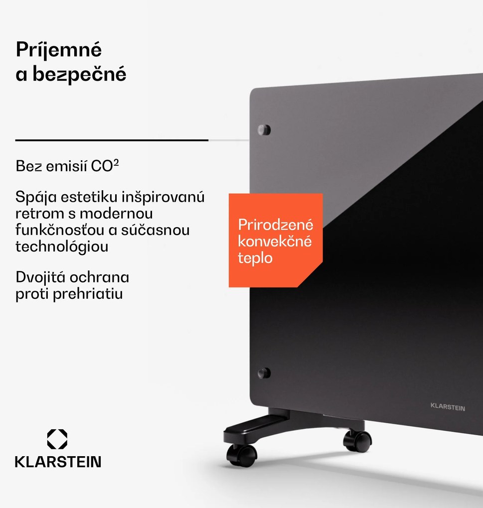 Klarstein Bornholm Smart 2500, konvektor, 2500W, WiFi, LED, IP24
