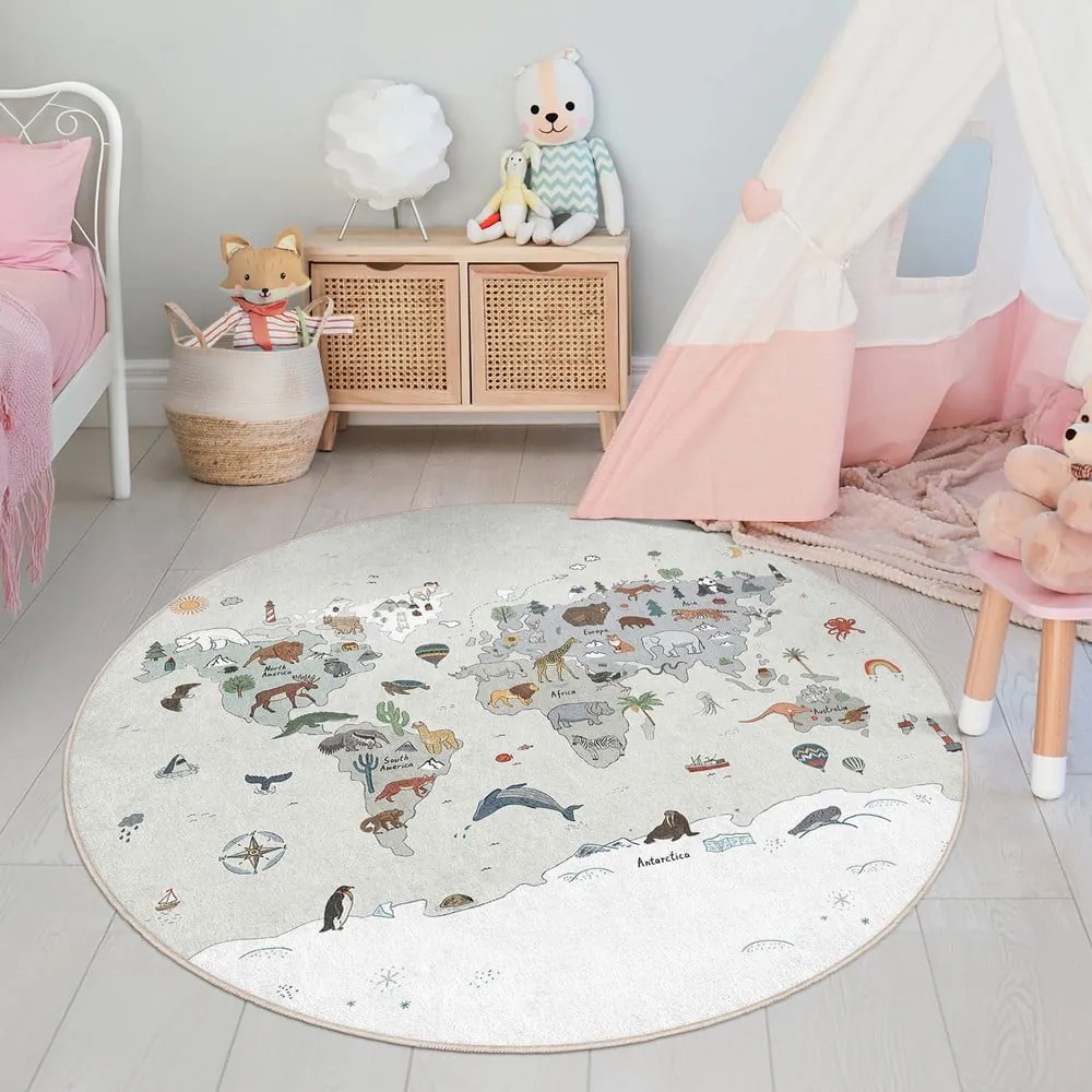 Prateľný detský hrací koberec ø150 cm Big World – Mila Home