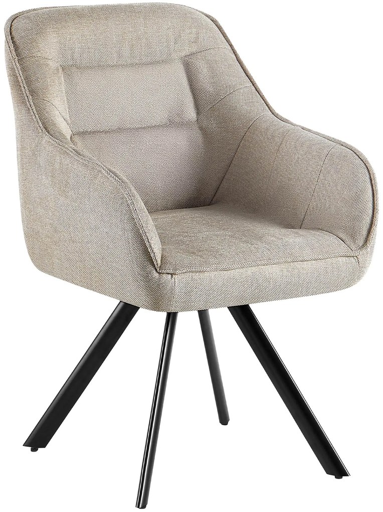 Jedálenská stolička Pettuli látka - krémová