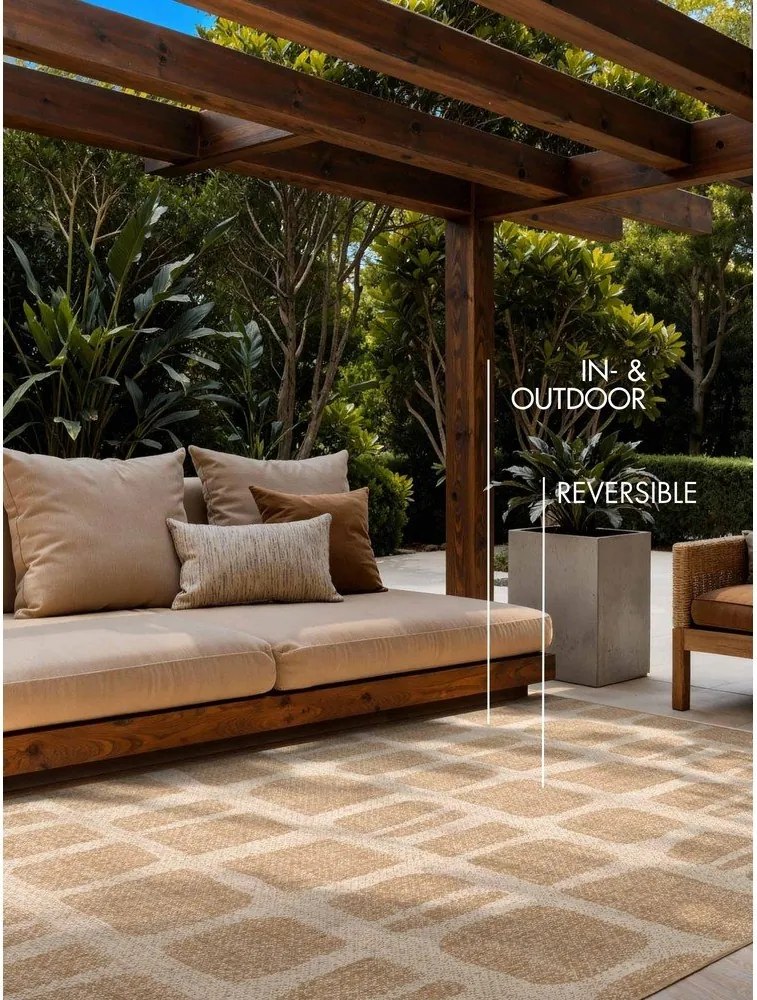 Krémový/v prírodnej farbe vnútorný a vonkajší koberec 160x230 cm Haringey Ruskin – Ted Baker