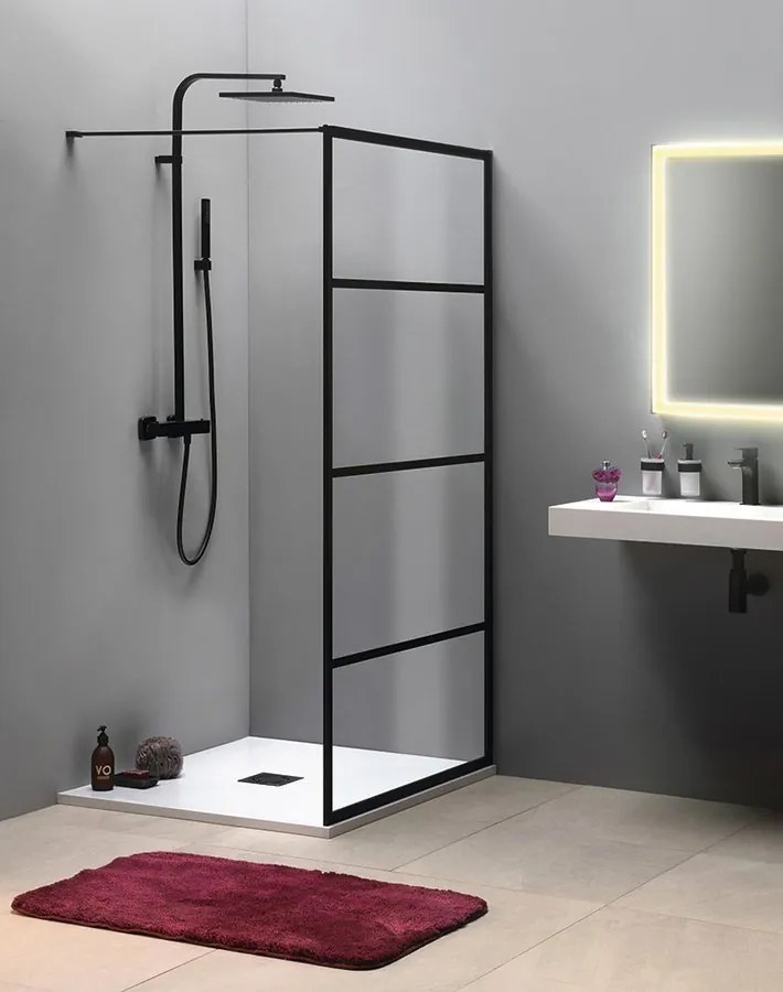 Gelco Gelco, CURE BLACK sprchová zástena 1100 mm, číre sklo, CB110