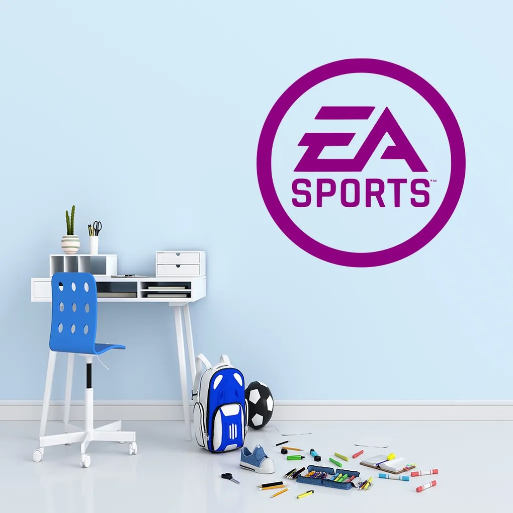 Veselá Stena Samolepka na stenu na stenu EA Sports Farba: čierna