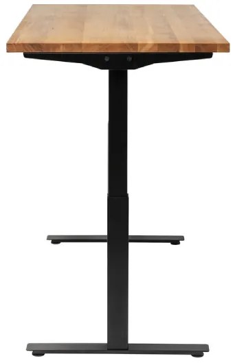Office Jackie Oak Black písací stôl 160x80 cm svetlohnedý