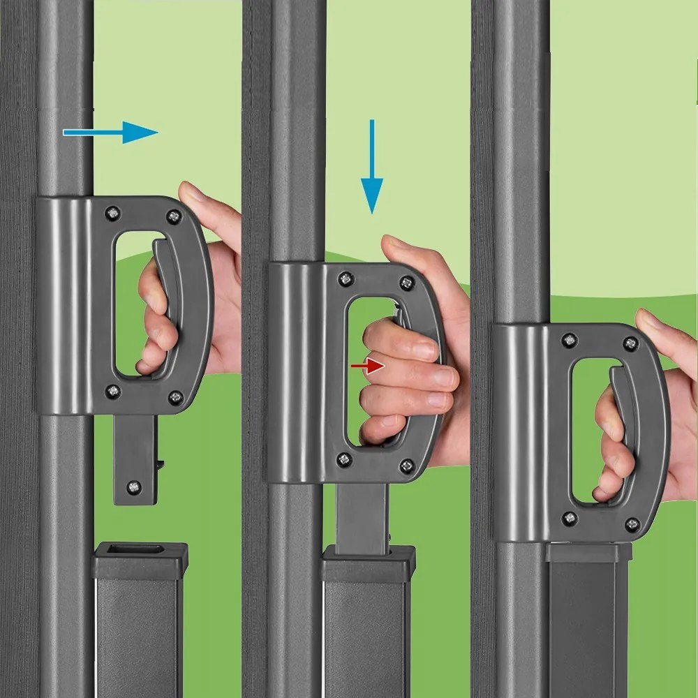 Bočná markíza NOSARA na terasu, 180x300cm antracitová Casaria