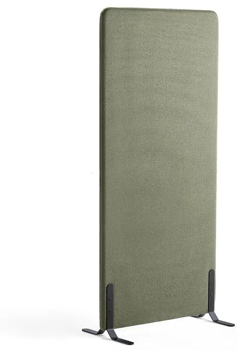 Paraván ZONE, 1700x800x46 mm, látka Rivet, čierne nožičky, zelenomodrá