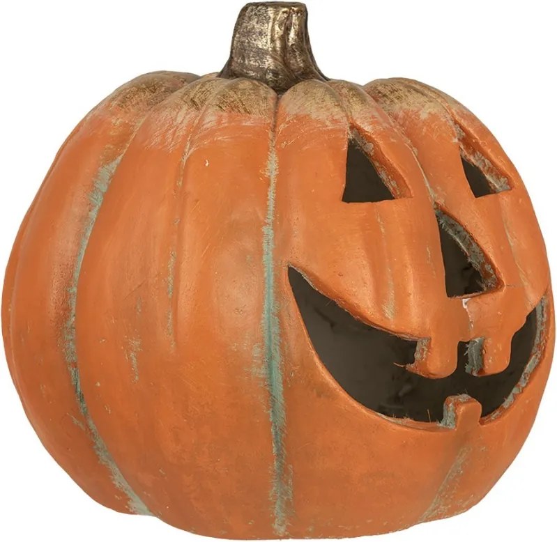 Oranžová dekorácia tekvice Halloween - 36*33*32 cm