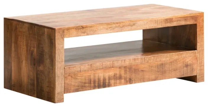 furniture-nabytek.cz - Masívny TV stolík Country z mangového dreva, lakovaný, hnedý – 115×45×55 cm