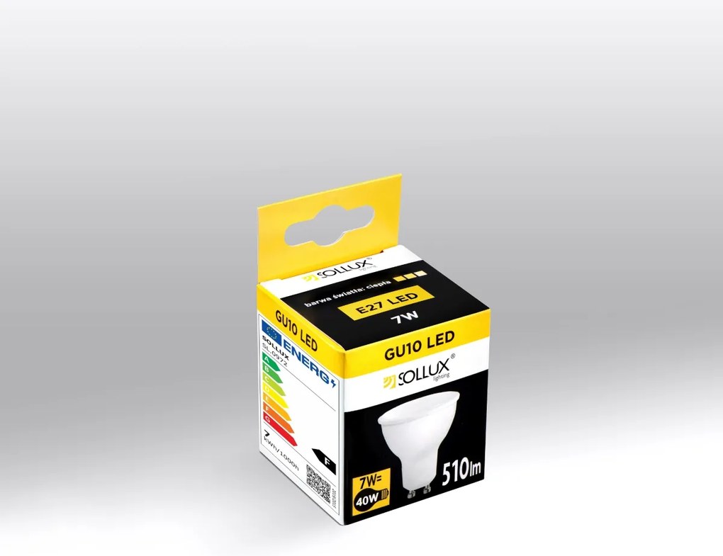LED žiarovka GU10 3000k 7w 600lm