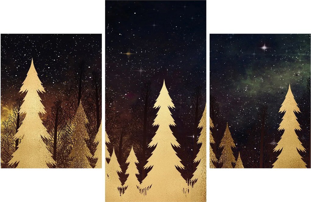 Obraz - Zlatá noc (90x60 cm)