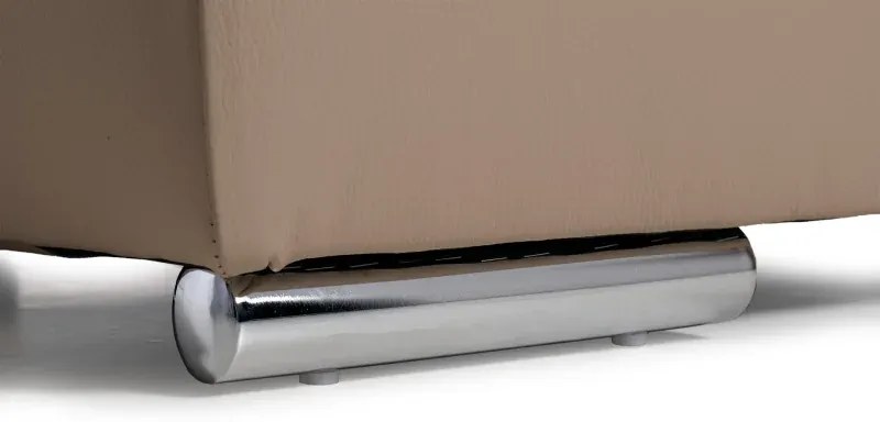 Kožený taburet LOREN II, béžová (madras - 142 taupe)