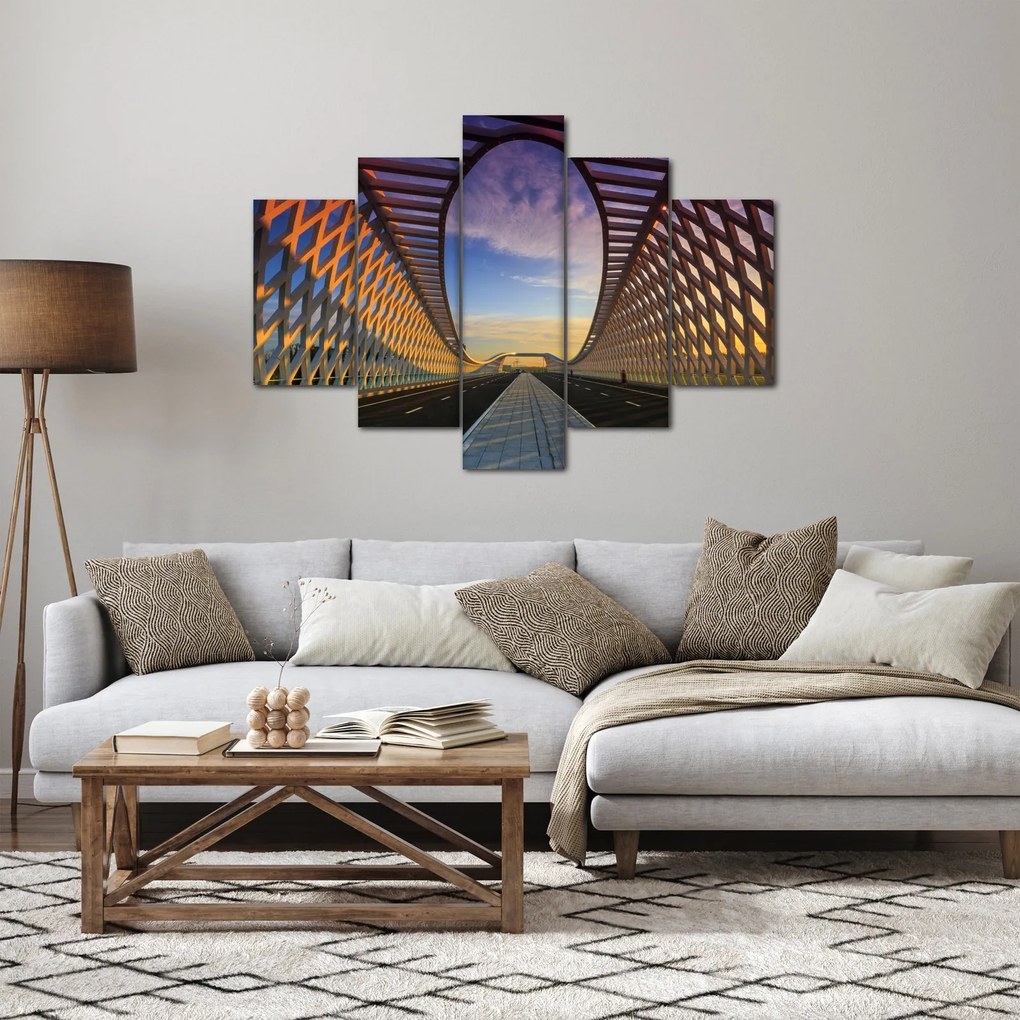 Obraz modernej architektúry mosta (150x105 cm)