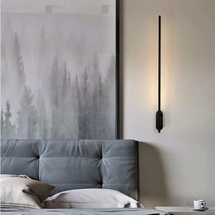 Toolight - LED nástenné svietidlo 12W 92CM APP584-1W , čierna, OSW-09756