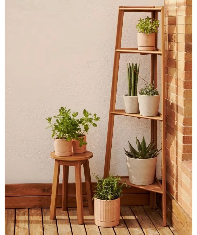 Vonkajší regál z masívu akácie v prírodnej farbe 42x150 cm Victora - Kave Home