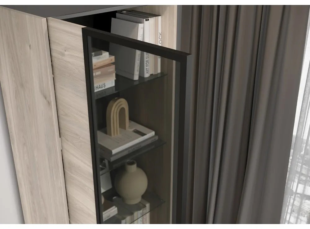 Vitrína v dekore duba 64x206 cm Cantoria - Germania