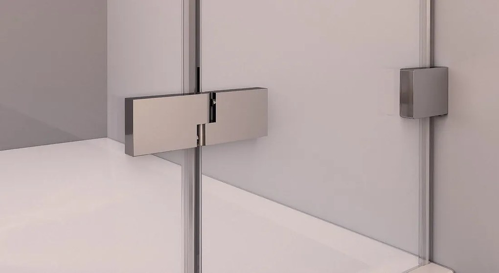 Polysan Polysan, FORTIS EDGE sprchové dvere bez profilu 1000mm, číre sklo, ľavé, FL1210L