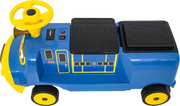 Elektrické autíčko rušeň modré