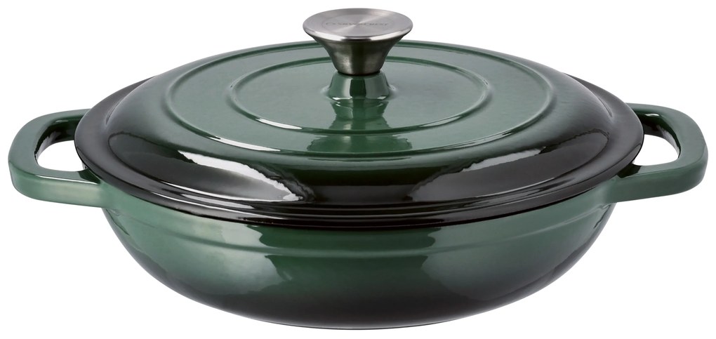 Silvercrest® Liatinová servírovacia panvica, 2,4 l (zelená) (100393065)