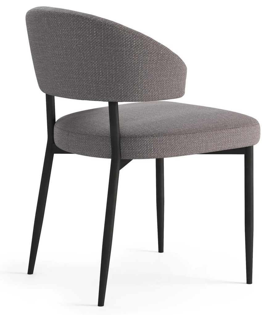 IRIS Svetlosivá Taupe (látka Basel 34) - MODERNÁ ČALÚNENÁ STOLIČKA DO OBÝVAČKY/JEDÁLNE LOFT