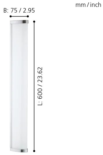 Eglo 94713 - LED Kúpeľňové svietidlo GITA 2 1xLED/16W/230V IP44