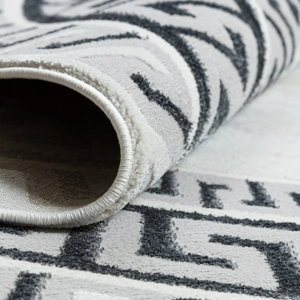 Kusový koberec Allure 1960 white/grey kruh, 150x150 (priemer) kruh, šedá, kancelária, Dywany Łuszczów