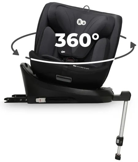 KINDERKRAFT - Autosedačka I-360 i-Size (40-150 cm) čierna