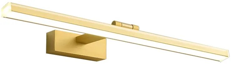Toolight - LED nástenné svietidlo nad zrkadlo 60cm APP834-1W, zlatá, OSW-07012