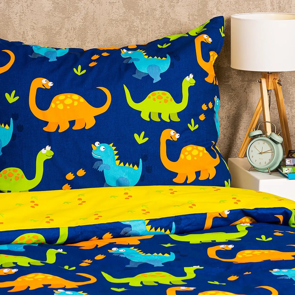 4Home Dětské bavlnené obliečky Dino, 140 x 200 cm, 70 x 90 cm