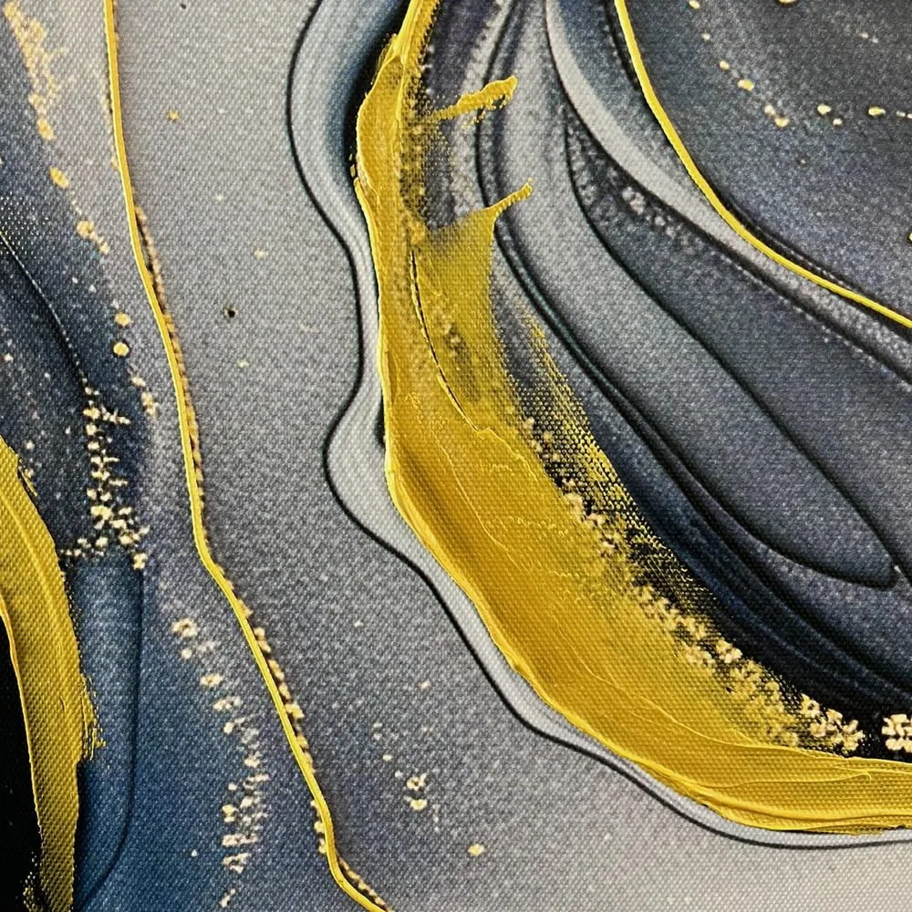 Obraz s ručne maľovanými prvkami 70x100 cm Sky – Styler