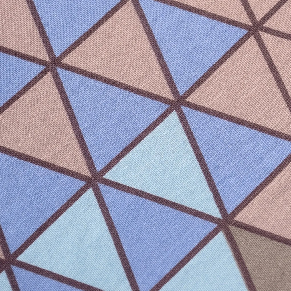 Matex Saténové obliečky Trojuholníky, 140 x 200 cm, 70 x 90 cm