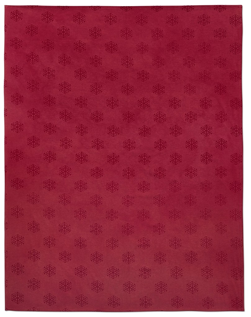 Žakárový obrus, červený, štandardná veľkosť