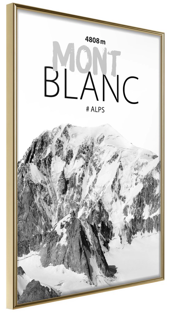 Artgeist Plagát - Mont Blanc [Poster] Veľkosť: 20x30, Verzia: Čierny rám