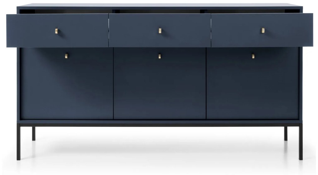 Komoda Mono 153 cm tmavomodrá