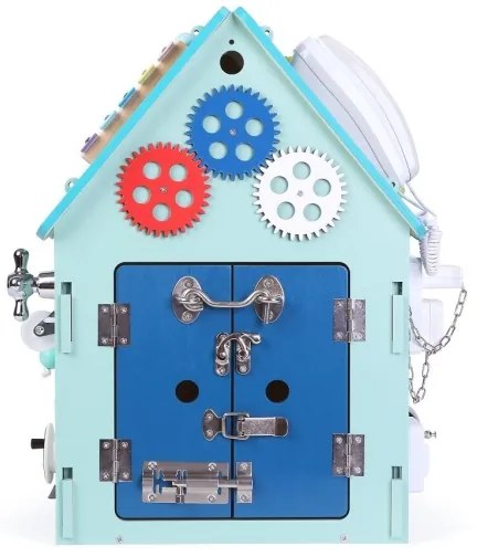 2Kids Toys - Activity board domček modrá