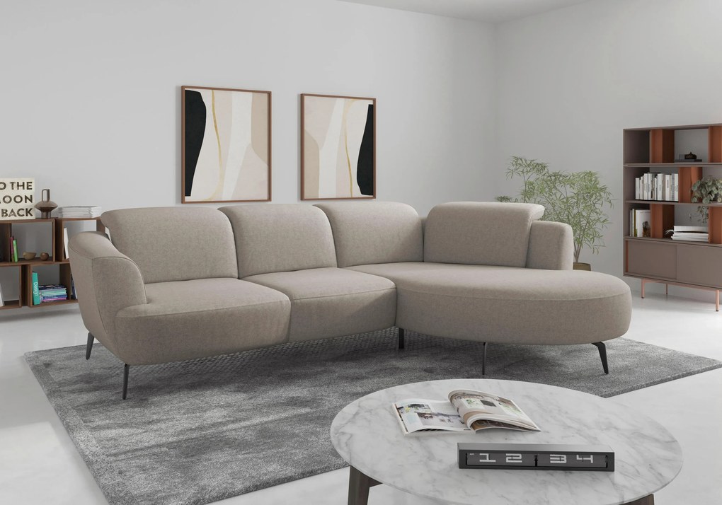 XXXLutz ROHOVÁ SEDAČKA, textil, taupe Sit & More - Sedačky - 000144018541