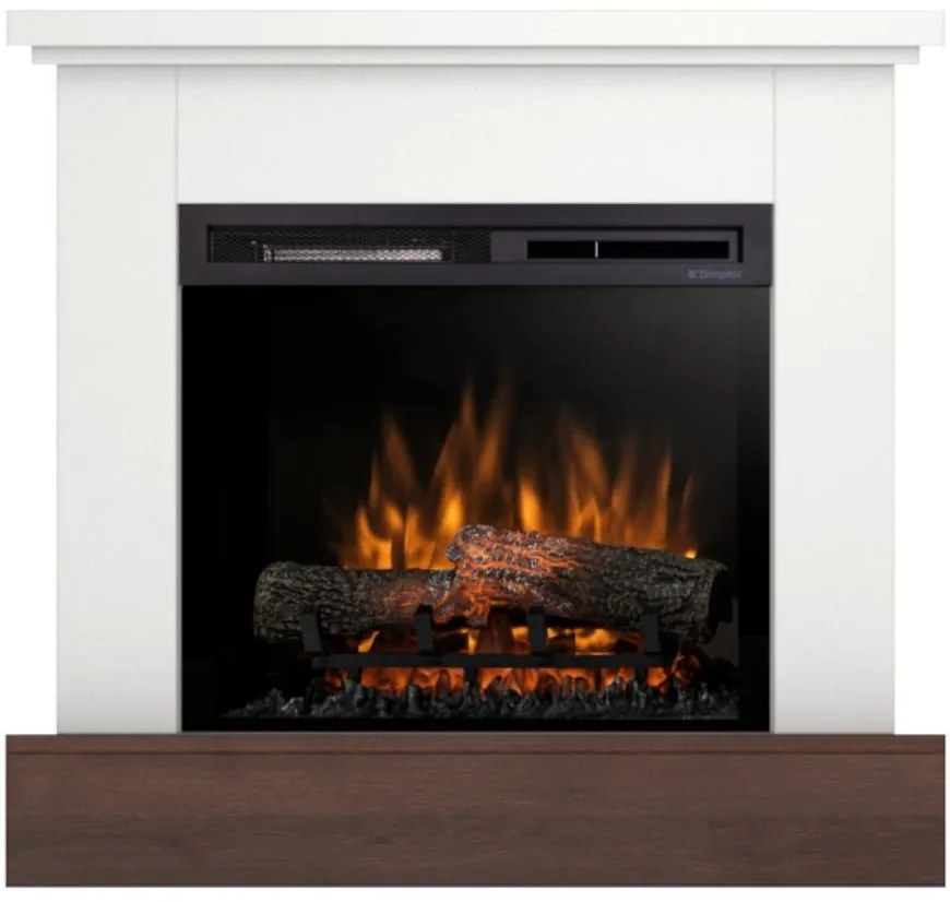 Elektrický krb Jukon 23 biely/tmavý dub
