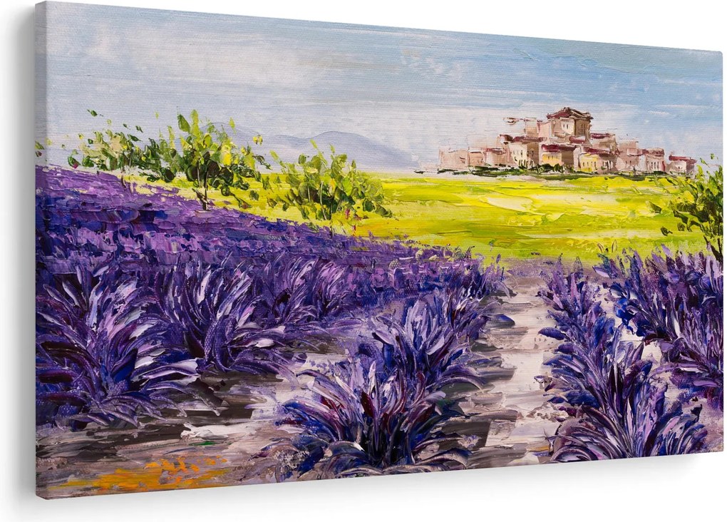 Obraz - Provance, Francúzsko, olejomaľba (90x60 cm)