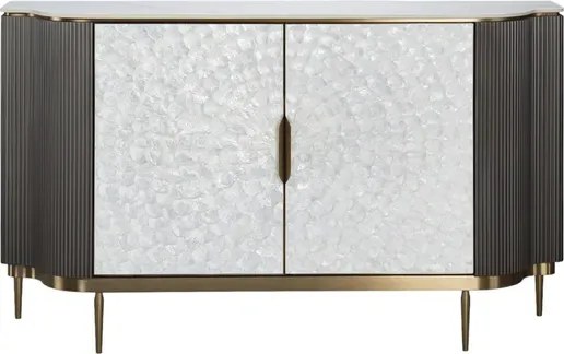 Komoda Stilig ST906 150 cm grafit/krémová/zlatá